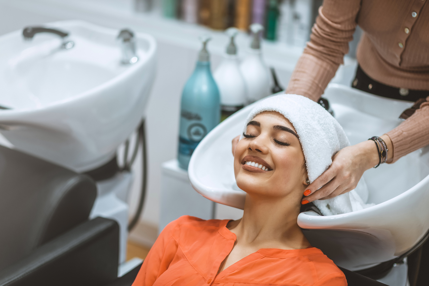 Hair salon treatment